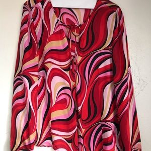DKNY silk blouse.